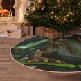 thumbnail image 4 of Salouo Intellectual Frog Pond Christmas Tree Skirt 36" Farmhouse Christmas Decorations Snowman Xmas Tree Skirt Tree Mat for Holiday Party Decor, 4 of 8