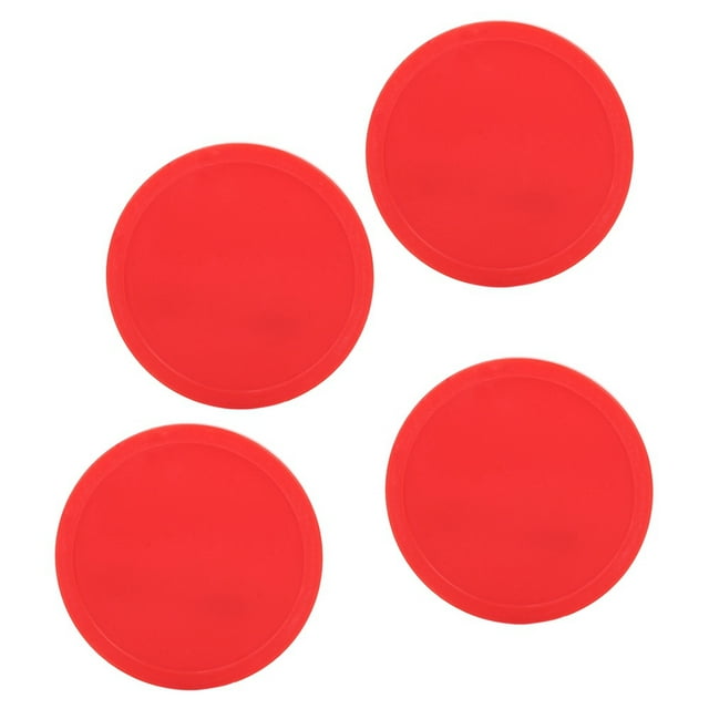 LAFGUR Rondelles de Air Hockey, Pousseurs de Air Hockey, Jeux de Air Hockey Rouges pour Salle de Jeux pour Tables de Jeux