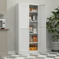 thumbnail image 5 of Polup 71" Tall Modern Storage Cabinet,Kitchen Pantry Storage Cabinet with Doors and 4 Shelves,White Metal, 5 of 11