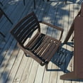 thumbnail image 3 of Compamia Artemis Outdoor Dining Arm Chair Brown, Set of 2, 3 of 7