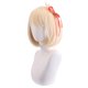 thumbnail image 2 of Peluca sintética corta para cosplay de anime, rubia, 30 cm, para adulto, 2 of 3