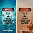 thumbnail image 6 of (2 Pack) Radio Frequency Hazard OSHA Danger Sign 12 Inch X 18 Inch Indoor / Outdoor Rust-Free Aluminum Metal Signs for Workplace, Workshop, and Construction Site, Made in the USA, 6 of 8
