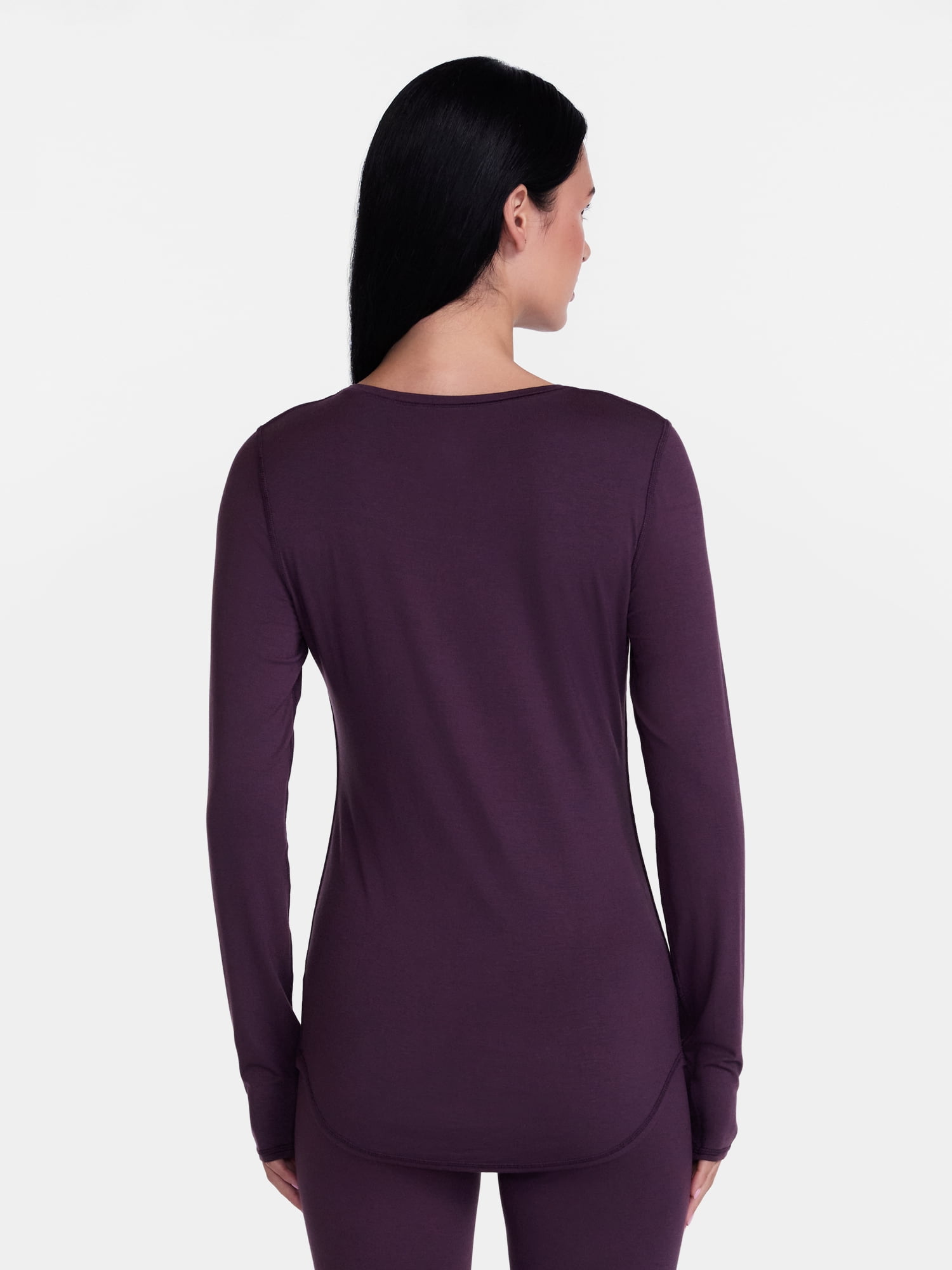 ClimateRight by Cuddl Duds Women’s Mild Essential Base Layer Livaeco Jersey Long Sleeve Crewneck Thermal Top, Sizes XS-4X