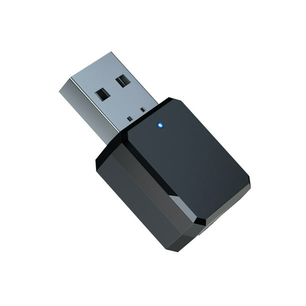 Bearachild Receptor de audio de salida dual LED compatible con Bluetooth Juego portátil para el hogar TV Adaptador de conducción de llamadas Cables de audio/vídeo