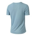 thumbnail image 6 of Men's Slim Fit V-Neck T Shirt Short Sleeve Casual Summer Tee Stretchy Comfortable Athletic Muscle Shirt for Daily Wear, 6 of 9