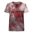 thumbnail image 3 of Qiopertar Liquidation à Moins de 5$ Hommes Imprimé Col Rond Mode Décontractée Manches Courtes Blouses Chemises en Liquidation Accès Anticipé Offres, 3 of 3