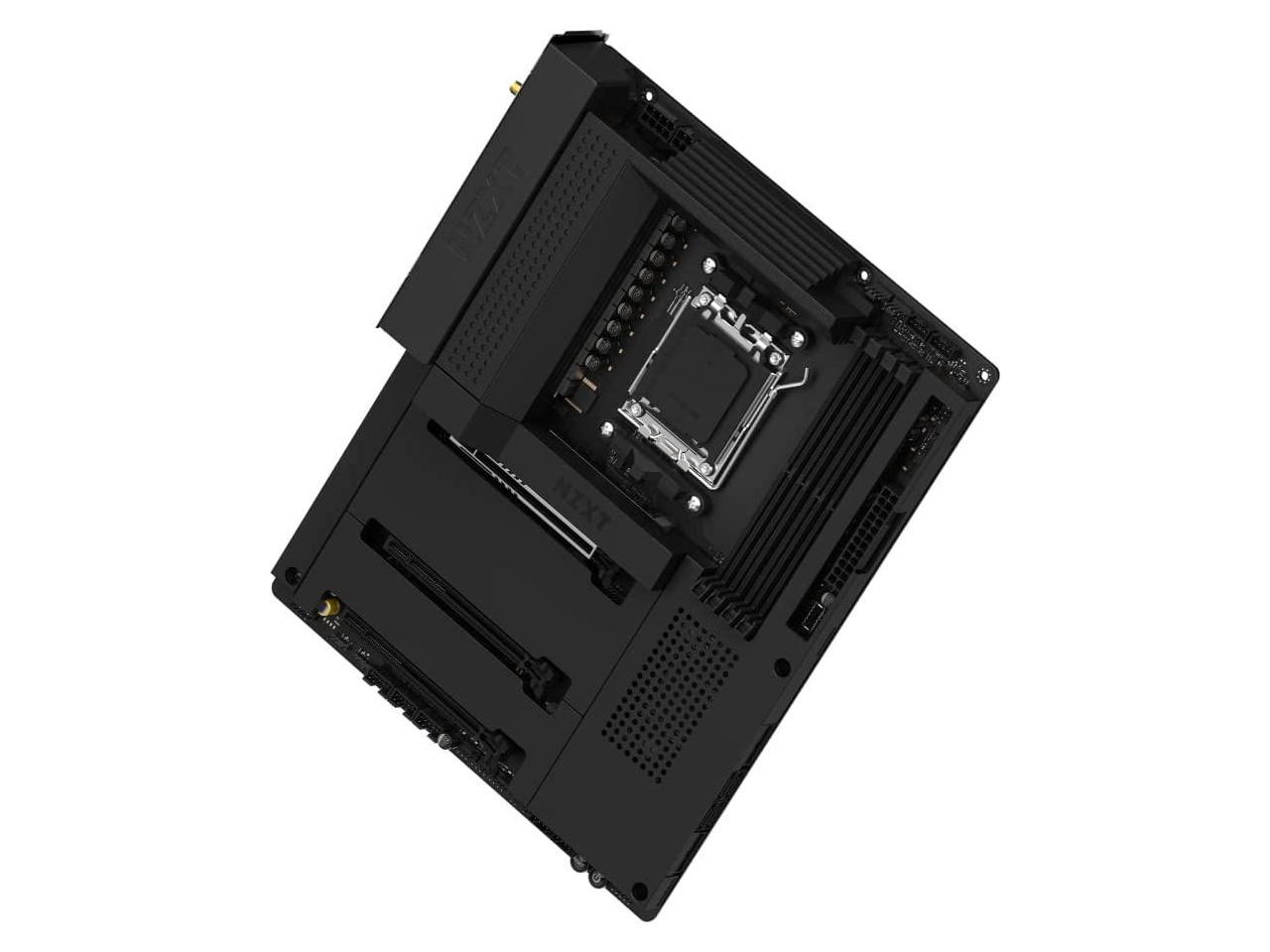 NZXT N7 B650 - N7-B65XT-B1 - AMD B650 chipset (Supports AMD 7000 Series CPUs) - ATX Gaming Motherboard - Integrated Rear I/O Shield - WiFi 6 connectivity - Black - image 5 of 16