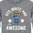 thumbnail image 3 of Lilo & Stitch - Red White And Awesome - Youth Long Sleeve Graphic T-Shirt, 3 of 5
