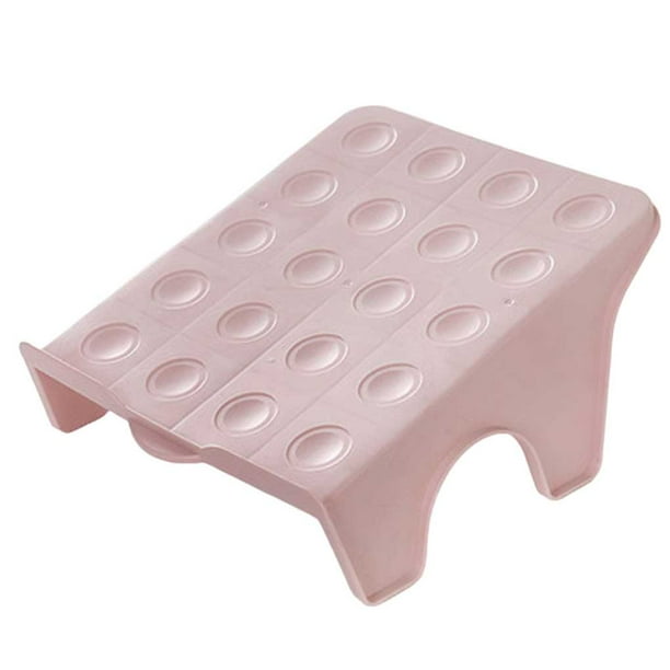 Wosthever Organizador de zapatos Resistente al desgaste Zapatos de doble capa Ranuras Estante Tridimensional Buena dureza Soporte de Almacenamiento y organización del hogar Rosado
