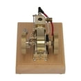 thumbnail image 5 of Hit & Miss Engine Model Kits That Works, 1.6cc Horizontal single cylinder Evaporative Water-Cooled 4-Stroke Gasoline Engine with Wood Base for Desktop Mechanical Demonstration & STEM Education, 5 of 5