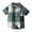 Green, variant on TIREOW Boys Plaid Shirt Kids Short Sleeved Button Down Casual Shirts Summer Thin Outwear Shirts Casual Lapel Shirts Tops