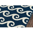 thumbnail image 3 of Momeni Rugs Baja Collection Contemporary In/Outdoor Fade Resistant Area Rug, 67" x 96", Navy Blue, 3 of 5