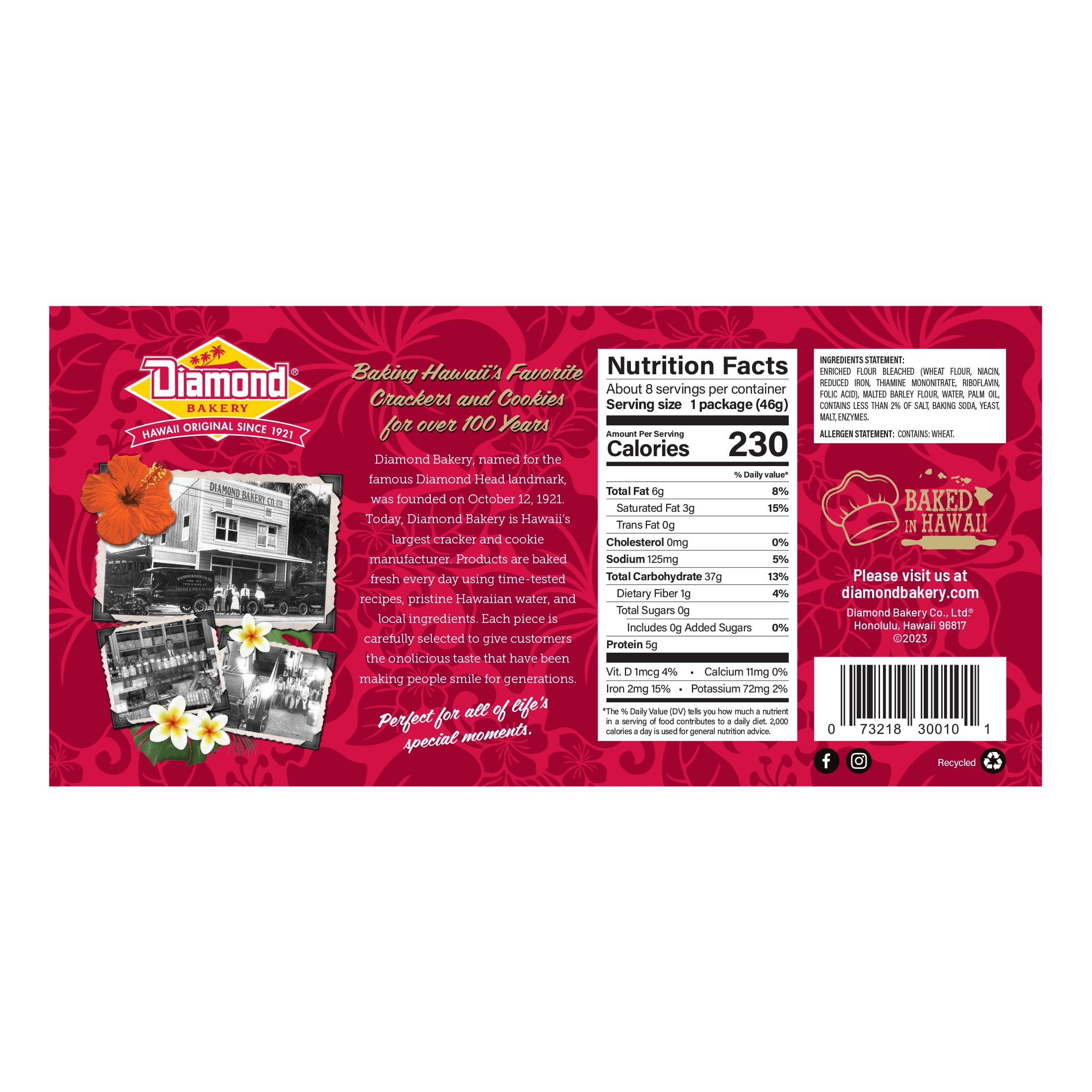 Diamond Bakery Low Sodium Soda Crackers, 13 Oz.