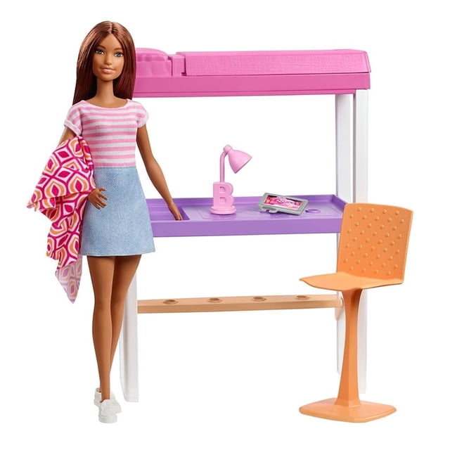 Set de Juego Barbie Mattel Cuarto y Escritorio