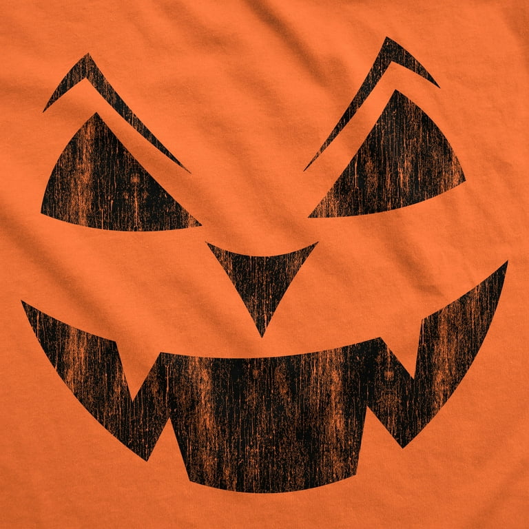 Womens Eyebrows Earl Pumpkin T Shirt Funny Halloween Jack O Lantern Evil  Smile Tee For Ladies (Orange - EARL) - XXL Womens Graphic Tees 