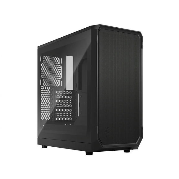 Fractal Design Focus 2 Black ATX mATX Mini ITX Clear Tinted Tempered Glass Mid Tower Computer Case