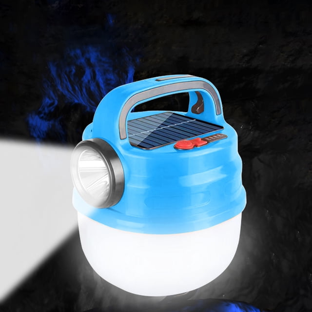 Bombilla LED de emergencia XPE, 6 modos, lámpara solar para tienda, gancho plegable para pesca al aire libre FLhrweasw Nuevo