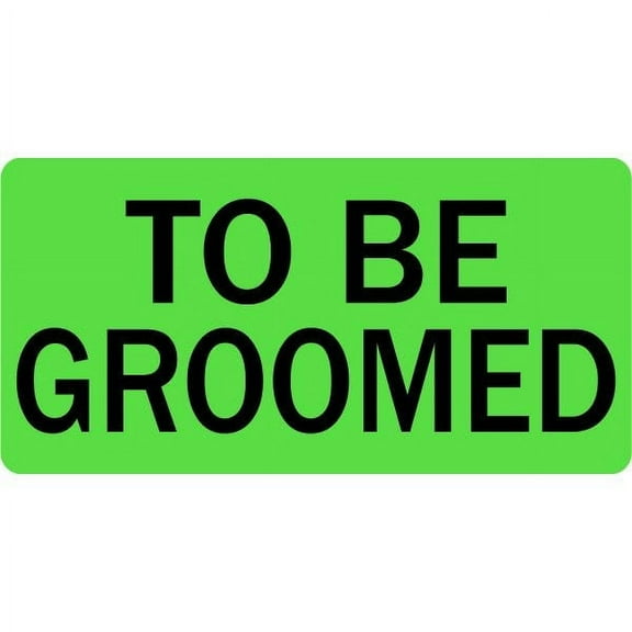 To Be Groomed Veterinary Labels