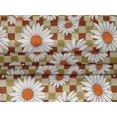 thumbnail image 4 of oneOone Velvet Brown Fabric Sunflower Floral Dress Material Fabric Print Fabric By The Yard 58 Inch Wide, 4 of 5