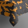 thumbnail image 4 of Orange Halloween Bats Rectangle Tablecloth 60"x120",Waterproof Polyester Rectangle Table Cloth, Wipeable Spillproof Polyester Tablecloth for Dining, Camping, Indoor and Outdoor, 4 of 6