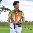 thumbnail image 3 of Balery Cobra Snake Camisa Polo de Hombre con Estampado, de Manga Corta y Tejido Medio, Camisa Tipo Golf Polo-4X-Large, 3 of 6