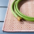 thumbnail image 3 of SAFAVIEH Hampton Ali Diamond Indoor/Outdoor Area Rug, Terracotta/Ivory, 5'1" x 7'6", 3 of 9