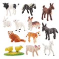 thumbnail image 1 of Juego de 12 piezas de de pequeños realistas de , cumpleaños de Navidad, perfke Figuras de granja, 1 of 9