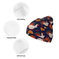thumbnail image 3 of Lsque Turkey And Thanksgiving Pattern Knitted Beanie, Unisex Winter Hat, Knit Hat Winter Beanies Thick Fisherman Beanies Cuffed Plain Skull Caps, 3 of 6