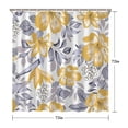 thumbnail image 5 of Waterproof Yellow Flower Wildflower Botanical Shower Curtain 72x72 Inch Boho Style Polyester Unique Shower Curtain for Bathroom Hotel Home Decor with 12 Plastic Hooks, 5 of 5
