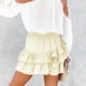 thumbnail image 2 of Pantalones cortos Aoudery Flowy para mujer de cintura alta beige - XS, 2 of 3