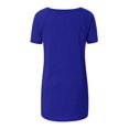 thumbnail image 5 of JUNWELL Tunique d'Été Grande Taille pour Femmes Col Rond Manches Courtes T-Shirts Longs Fluides Blouses en Solde Liquidation 2024, 5 of 5