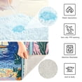 thumbnail image 3 of Yayeee Bath Rug for Bathroom Floor Non Slip Contour Fluffy Soft Absorbent Mat, 20"x24", Colorful Seaside, 3 of 7