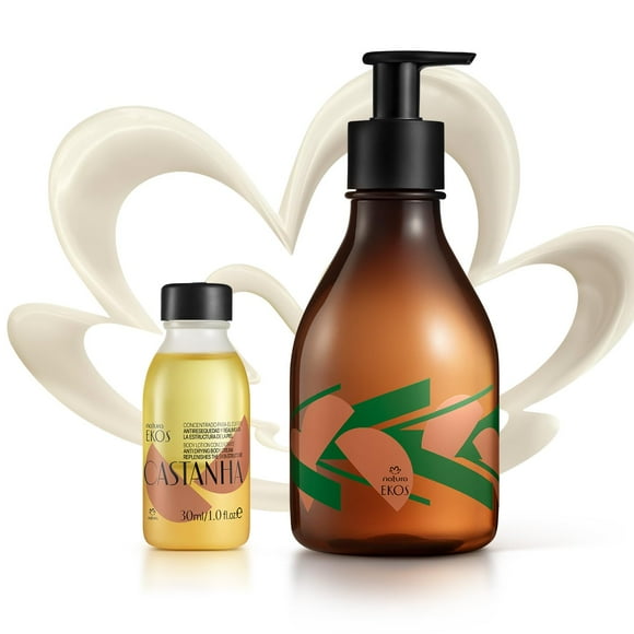 Loción corporal natura Ekos Castanha Concentrado con botella de 250 ml