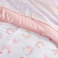 thumbnail image 4 of Dream Factory 5-Piece Lucky Hearts Bed in a Bag, Pink, Twin, 4 of 5