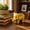 Gold, variant on SHJHENG Mini Resin Elephant Figurine – Glossy Finish Animal Statue for Desk and Shelf, Cute Modern Home Decor Accent, Available in Black, White, and Gold