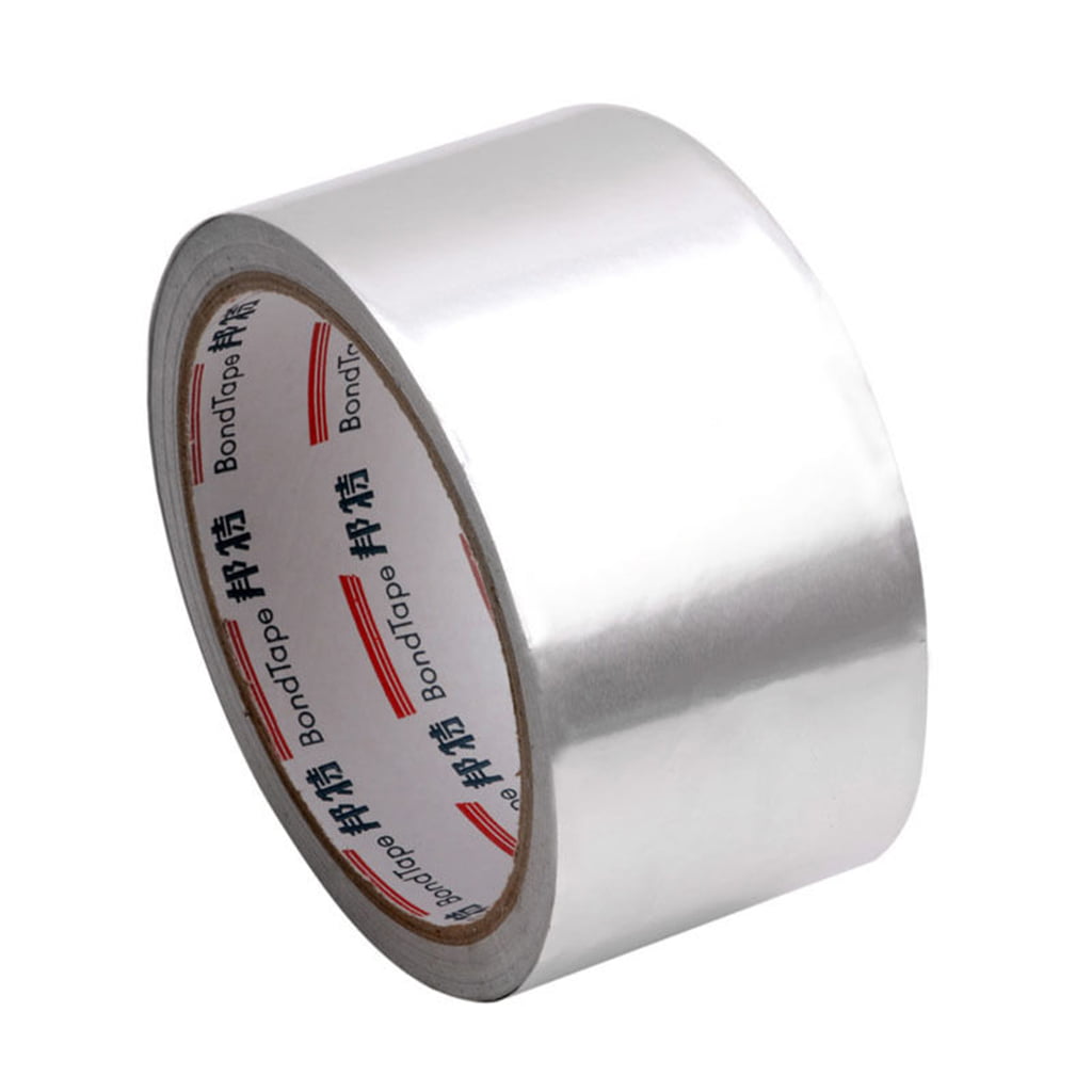 50mm x 25m Silver Roll Aluminium Adhesive Foil Sealing Tape Heating Duct Repairs 