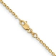 thumbnail image 3 of Primal Gold 10 Karat Yellow Gold 1.65mm Solid Diamond Cut Cable Chain, 3 of 4