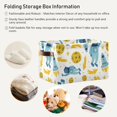 thumbnail image 6 of FREEAMG Cartoon Space Rockets Planets Stars Storage Basket, Durable Canvas Organizer With Handles Large Collapsible Storage Bins Boxes for Home Office - 2 Pack, 6 of 7