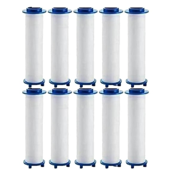 Shower head Filters, 10 Pcs, Ion Shower Drops Head Filter, PP Cotton Filtered Shower Handheld, Filter Element Multiple Specifications, Suitable for Different Models of Shower Heads (Blue, 8cm/3.15in)