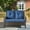 Brown/Blue, variant on PARKWELL Patio Rattan Seat Sofa Cushioned Loveseat,Outdoor Wicker Furniture,Gray