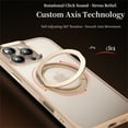 thumbnail image 4 of Allytechgroup Case for iPhone 15 with Kickstand, Support Wireless Charging Built-in 360° Rotatable Ring Holder Stand Rugged Heavy Duty Durable Cover Case for Women Men, Clear, 4 of 7
