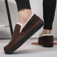 thumbnail image 6 of PLERISE Men’s Insulated Slip-On Plush Shoes, Warm Cozy Lined Footwear for Home and Outdoor Winter Wear, Comfortable Unisex Shoes Available in Multiple Colors, 6 of 9