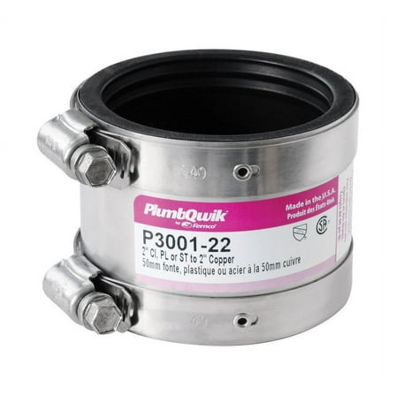 FERNCO 3001-22 Shielded Coupling,For Pipe Size 2"