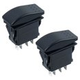 thumbnail image 3 of Interrupteur LED Bleu 3 Voies Marche/arrêt Instantané 2 Pcs pour Bateau DPDT Interrupteur LED, 3 of 4