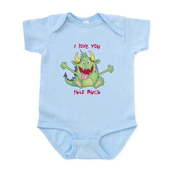 CafePress - Valentine Monster Infant Bodysuit - Baby Light Bodysuit, Size Newborn - 24 Months
