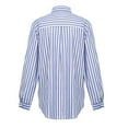 thumbnail image 5 of RQYYD Women's Striped Button Down Shirts Casual Long Sleeve Stylish V Neck Blouses Tops Casual Office Clothes with Pockets, 5 of 9