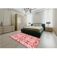 thumbnail image 5 of Ahgly Company Machine Washable Indoor Rectangle Transitional Red Area Rugs, 2' x 3', 5 of 7