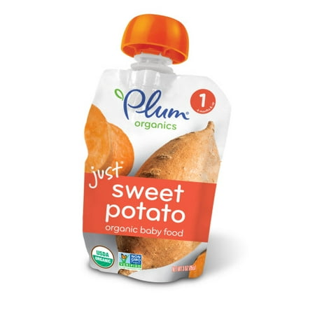 Plum Organics Stage 1, Organic Baby Food, Just Sweet Potato, 3oz Pouch (Pack of (Best Way To Clean Fruit And Veggies)
