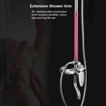thumbnail image 4 of Extensión de Brazo de Ducha de Acero inoxidable, tubo extensor de Cabezal de Ducha resistente, Fácil Instalación G1/2 "Para Soporte de Mano en Posición Baja, Hermoso Diseño,, 4 of 7