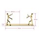thumbnail image 1 of Bookends Nonskid Kung Fu Shape Bookends Supports 1Pair, 1 of 2